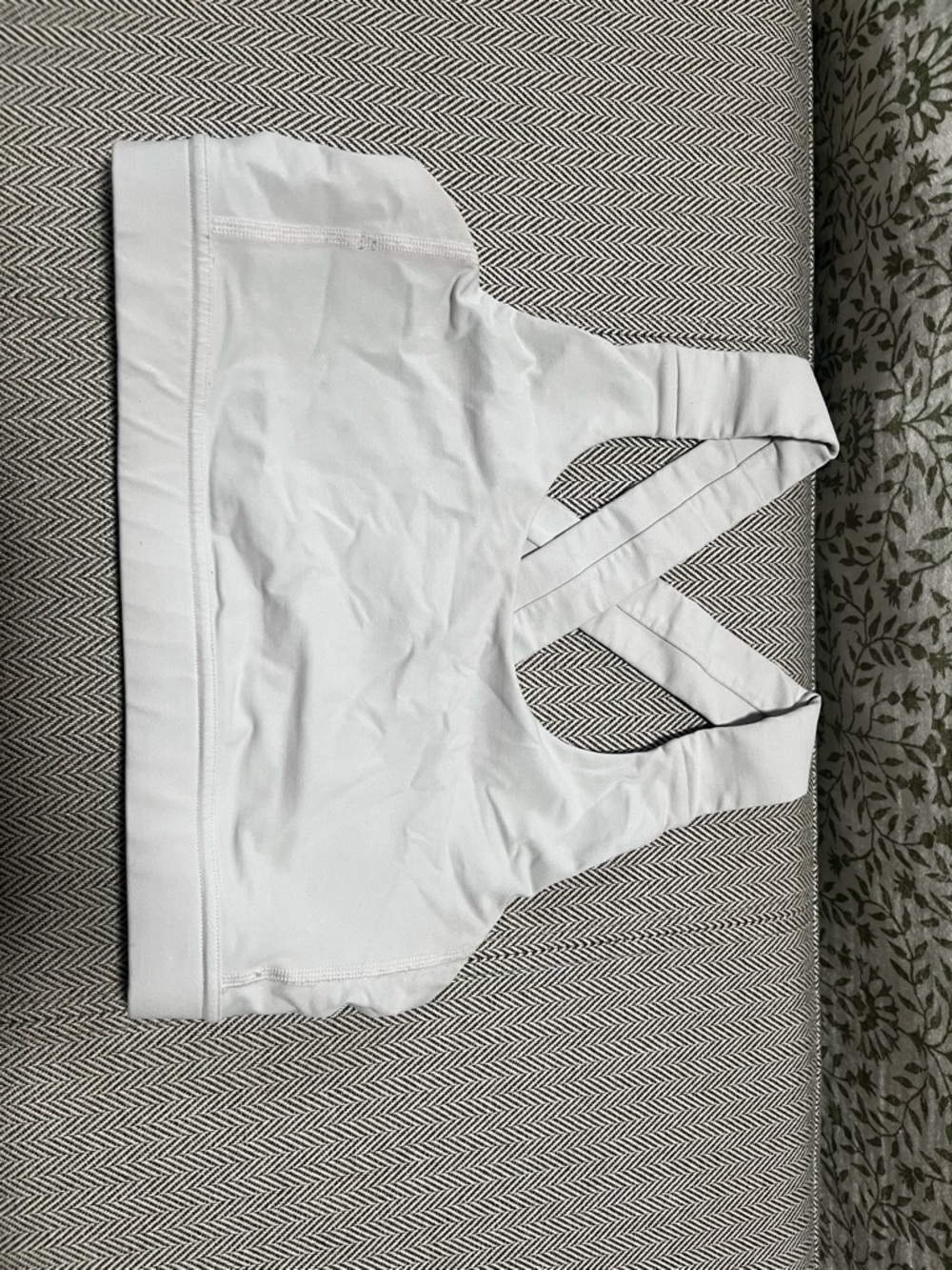 lululemon athletica White Crossback Sports Bra
